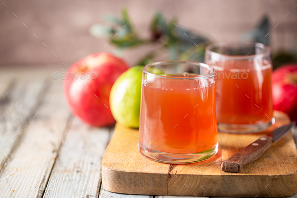 Glass Of Fresh Apple Juice Stock Photo By Ipolly Photodune